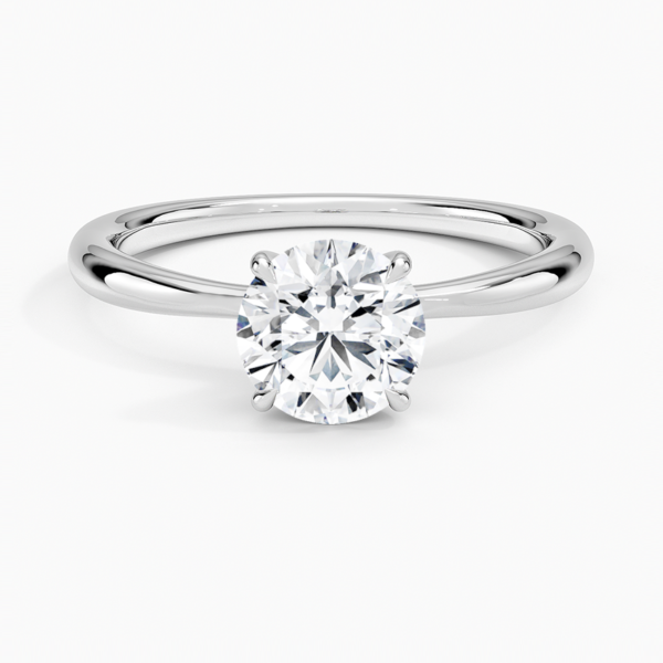 PearLabDiamondSolitaireEngagementRingin18kWhiteGold 1ct