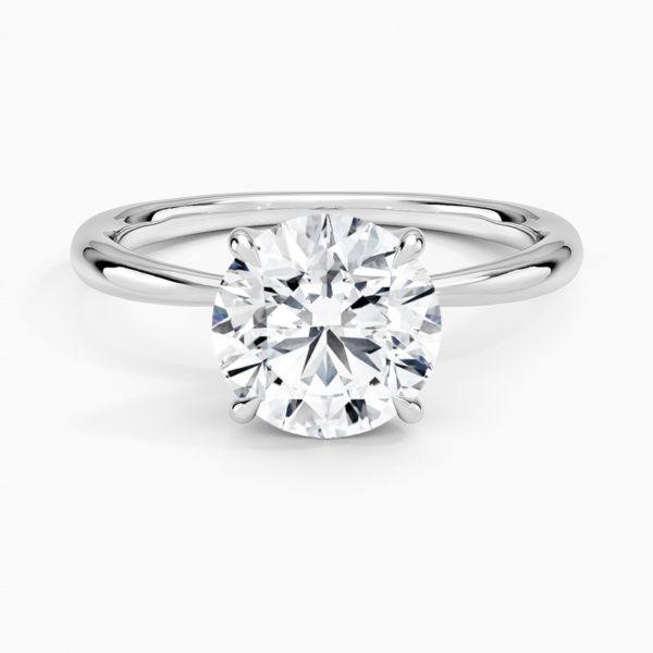 PearLabDiamondSolitaireEngagementRingin18kWhiteGold 2ct