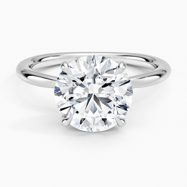 PearLabDiamondSolitaireEngagementRingin18kWhiteGold 3ct