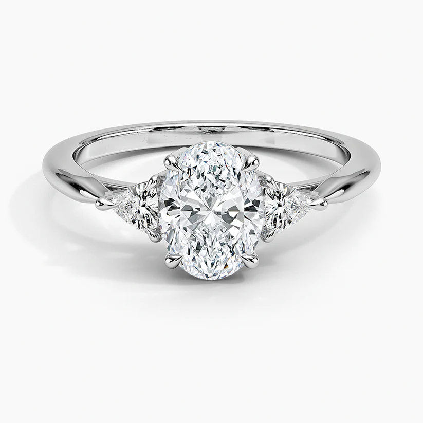 BE1D233 white Oval top 1 carat