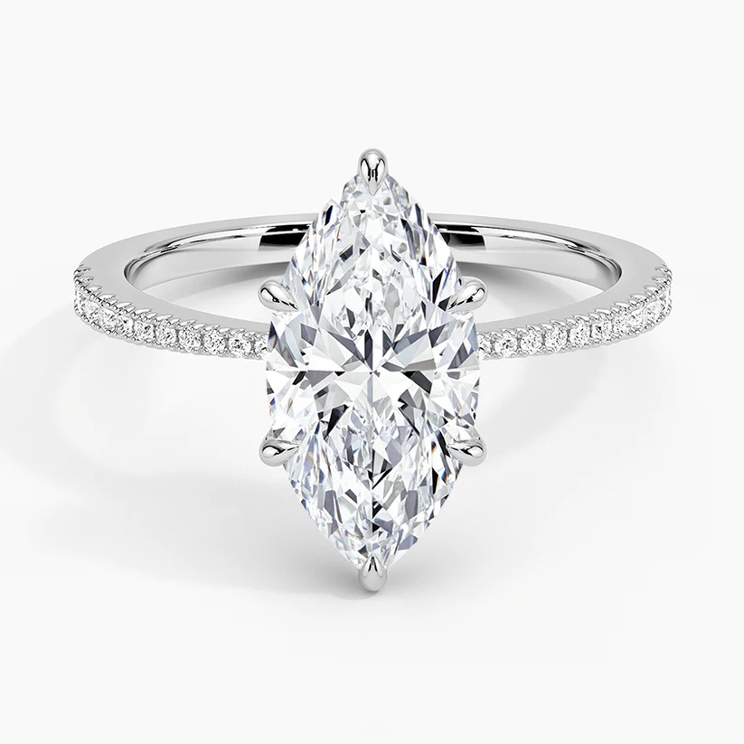 BE1D9842 white Marquise top 2 carat