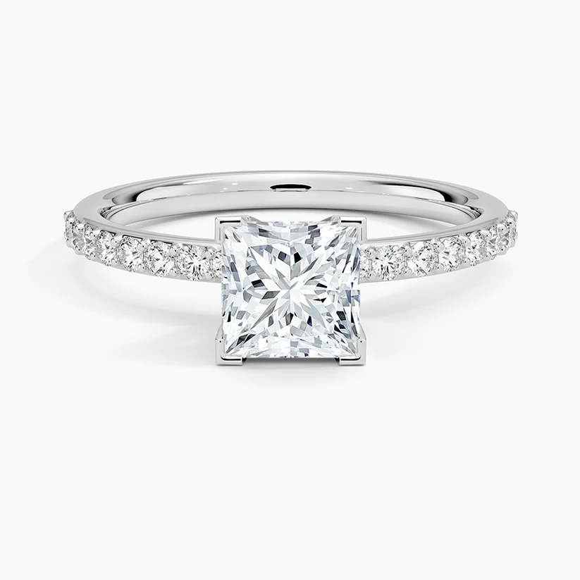 BE1PD25R25 white Princess top 1 carat 1