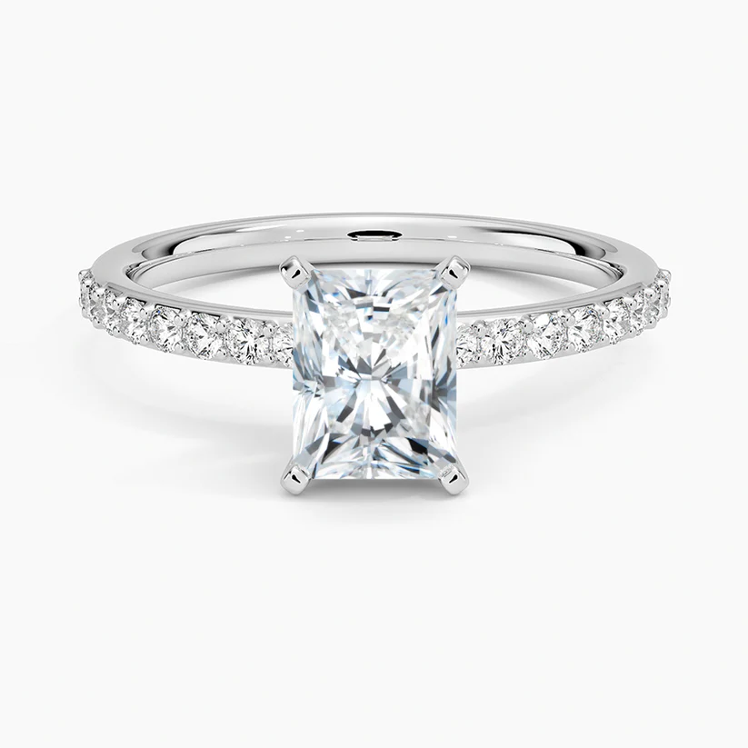 BE1PD25R25 white Radiant top 1 carat