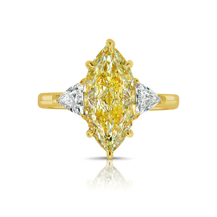 GIA Certified Yellow Diamond Ring