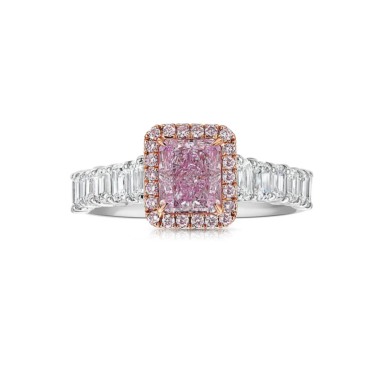Pink Diamond Engagement Ring