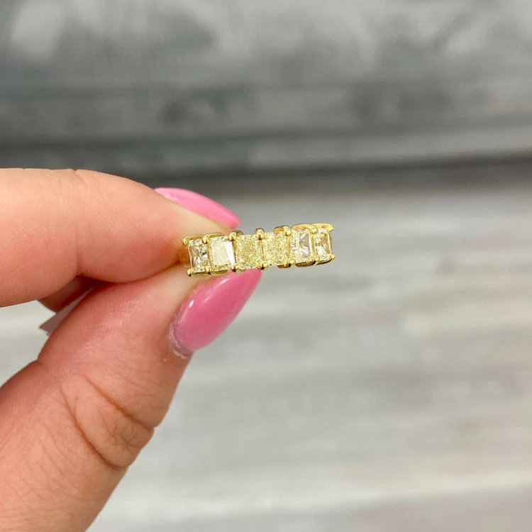 Radiant Yellow Diamond Eternity Band