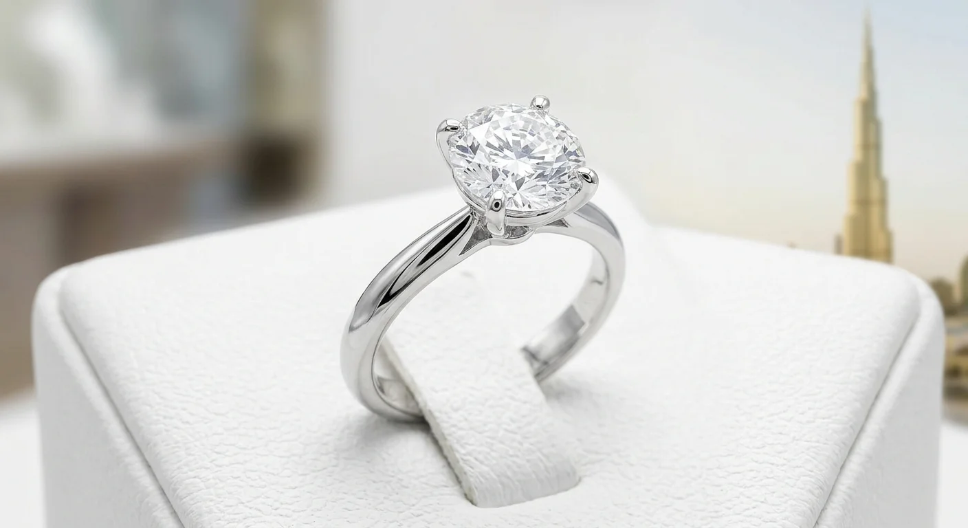 1 carat lab grown diamond ring price uae